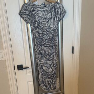 Juicy Couture Asymmetrical Black and Gray Dress